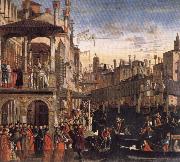 Vittore Carpaccio Cureof a Lunatic by the Patriarch of Grado oil painting